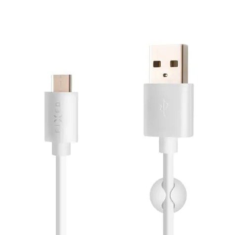 FIXED Langes Daten- und Ladekabel mit USB-C-Stecker 2 m weiß / 3A
