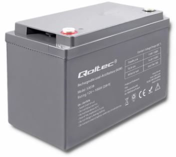 Qoltec Batterie AGM 100Ah / 12V / max.30A