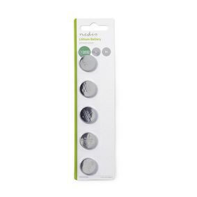 Nedis BALCR20325BL - Lithium-Knopfbatterie CR2032 / 3 V / 5 Stück / Blister