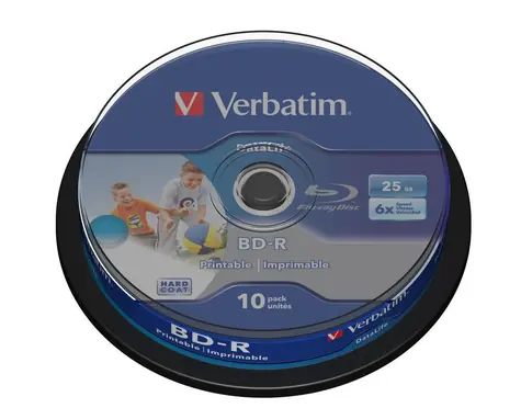 Verbatim Blu-ray 25 GB 6x / 10 Stück / Spindel / Inkjet Printable