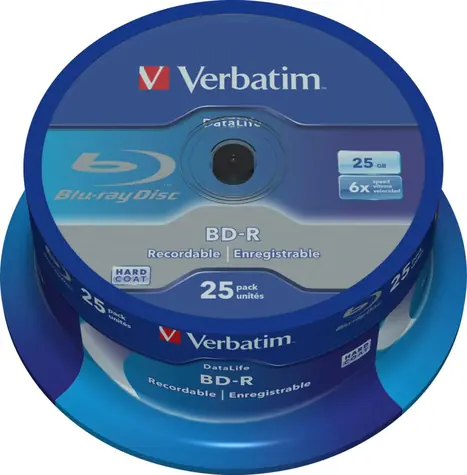 Verbatim BD R SL 6x 25GB 25 Stück / Blu-ray