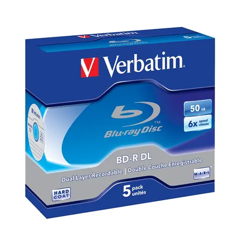 Verbatim BD R DL 6x 50 GB 5 Stück / Blu-ray / Jewel Case