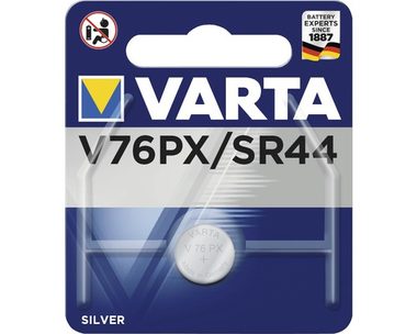 Varta Knopfbatterie SR44 (145 mAh) 1 Stück / 1,55 V / 145 mAh / Silberoxid / im Blister 