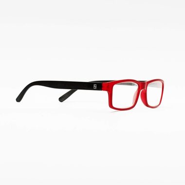 Z-Zoom Gaming-Brille +2.0 mattes Burgunderrot - eckiger Rahmen / reduziert digitale Strahlung