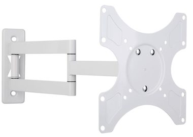 Techly Wandhalterung für TV LCD|LED|PDP Doppelgelenk 19-37" 25 kg / VESA / weiß