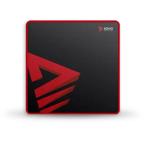 Savio Turbo Dynamic M / Gaming-Mauspad / 450x450x3mm / schwarz-rot