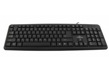 Titanium TK101 schwarz / kabelgebundene Tastatur / USB / US-Layout