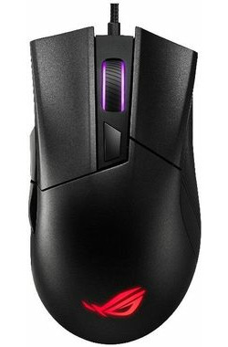 Asus ROG GLADIUS II CORE schwarz / Optische Gaming-Maus / 6200 dpi / USB / 1,8 m