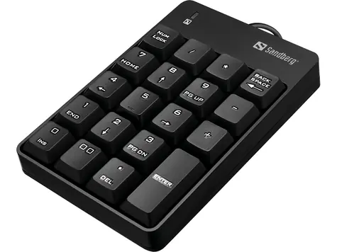 Sandberg USB Wired Numeric Keypad schwarz / Numerische Tastatur / USB