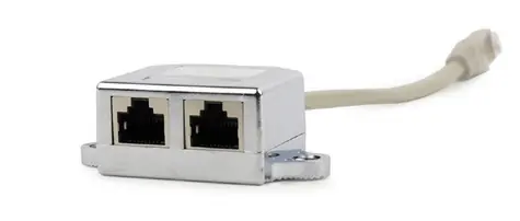 Gembird LAN- Port -Splitter / RJ-45M auf 2xRJ-45F / Länge 15 cm