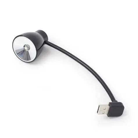 Gembird USB-LED-Laptoplampe schwarz / 5V / Power-Taste / weißes Licht