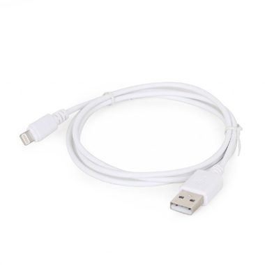 Gembird USB-Kabel zur Datenübertragung und zum Laden von Apple Lightning 8-polig 2 m weiß