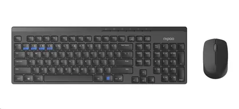 Rapoo 8100M Multimode schwarz / kabelloses Tastatur- und Mausset / 2,4 GHz / BT 3.0 und 4.0 / CZ&SK-Version / Nachverkauf