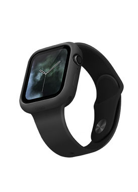 UNIQ Lino-Gehäuse für Apple Watch (44 mm) - Ascheschwarz
