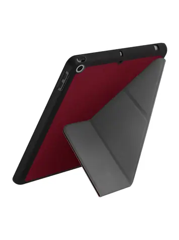 UNIQ Transforma Rigor Hülle mit Ständer für Apple iPad 10.2 (2021/2020/2019) Korallenrot