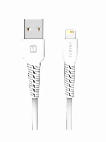 Swissten Datenkabel USB - LIGHTNING 1m weiß