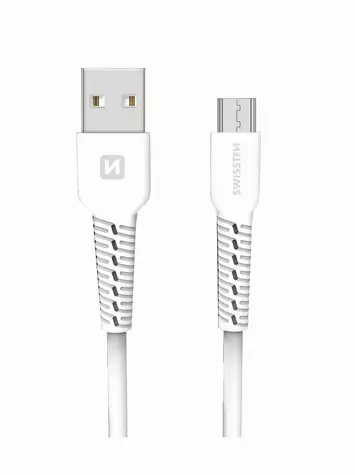 Swissten Datenkabel USB - microUSB 1m weiß