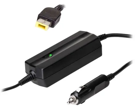 Trx Akyga Auto-Netzteil 20 V für IBM und Lenovo -Laptops / 4,5 A / 90 W / quadratische gelbe Slim-Spitze
