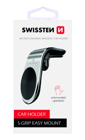 Swissten Easy MOUNT silber / Magnethalterung für die Kfz-Lüftung