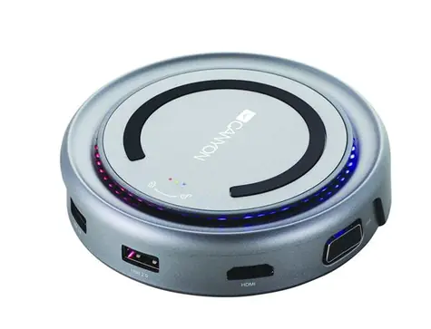 Canyon CNS-TDS07DG grau / Dockingstation / kabelloses Qi-Ladegerät / USB 2.0 | 3.1 | USB-C / HDMI / VGA / 3,5-mm-Buchse