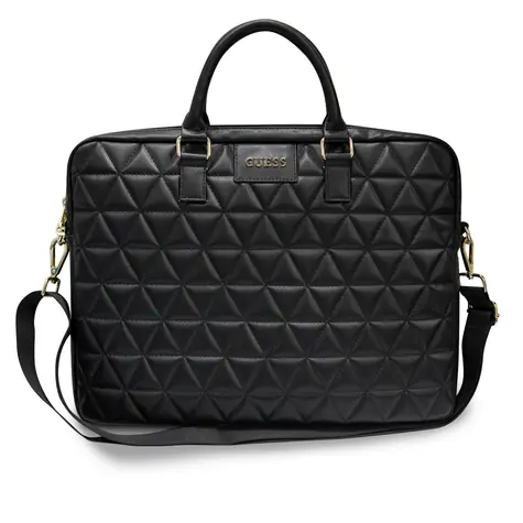 Guess Gesteppte Laptoptasche 15" schwarz / ECO-Leder