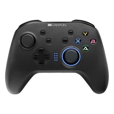 Canyon 4 in 1 kabelloses Gamepad schwarz / 4-Wege-D-Pad / 16 Tasten / 2,4 GHz / Switch & Android & PC & PS3