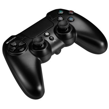 Canyon kabelloses Gamepad mit Touchpad schwarz / 4-Wege-D-Pad / 20 Tasten / für PS4