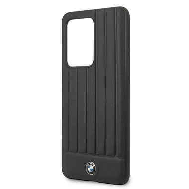 BMW Leder Lines Cover für Samsung Galaxy S20 Ultra schwarz