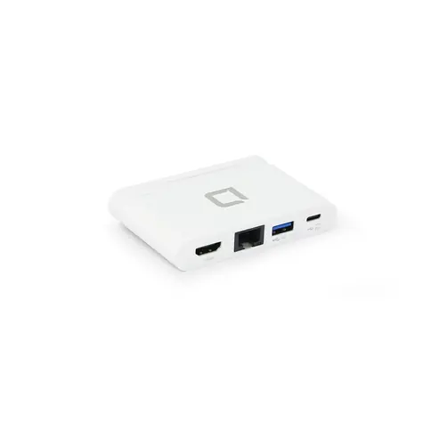 Dicota Tragbares Dockinggerät USB-C 4 in 1 weiß / HDMI / 1x USB-A / 1x USB-C