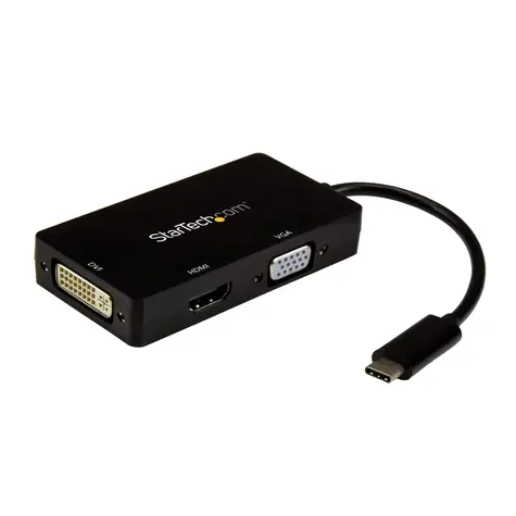 StarTech Multiport-Videoadapter 3in1 schwarz / VGA / DVI / HDMI / 4K 30Hz