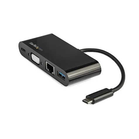 StarTech DKT30CVAGPD Dockingstation schwarz / 60W Netzteil / 1x VGA / 3x USB / 1x RJ-45