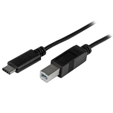StarTech USB-C auf USB-B Kabel schwarz / 480 Mbit/s / Thunderbolt 3 / 1m