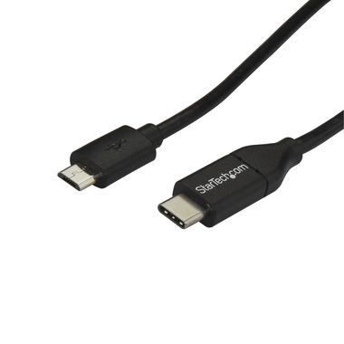 StarTech USB-C auf MicroUSB Kabel schwarz / 480 Mbit/s / Thunderbolt 3 / 2m