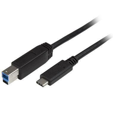 StarTech USB-C auf USB-B Kabel schwarz / 5Gbs / Thunderbolt 3 / 2m
