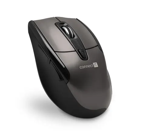 Connect IT CMO-1300-BR Bronze / Kabellose Lasermaus / 1600 DPI / 6 Tasten / 2xAAA