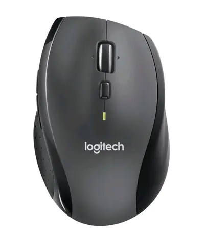 Logitech Marathon M705 grau / kabellose Maus / optischer Sensor / 1000 DPI / 7 Tasten / 2,4 GHz 