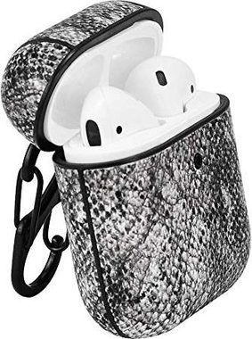 Terratec AirBox Snake Skin Schwarz / Hülle für Apple AirPods 1 & 2