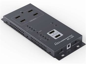 Ausgepackt. PremiumCord HDMI-Matrixschalter mit Audio / Auflösung 4Kx2K / 4 Eingänge / 2 Ausgänge / ausgepackt