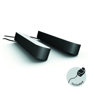 Philips Hue Play LED Basisset schwarz 2-tlg. / LED-Tischleuchte / 530lm / 2200-6500 K / RGB / IP20
