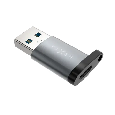 FIXED Link Reduktion von Aluminium USB-C auf USB-A grau