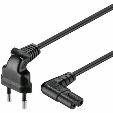 Goobay Netzwerk 230V mit gebogenen Steckern / 2m