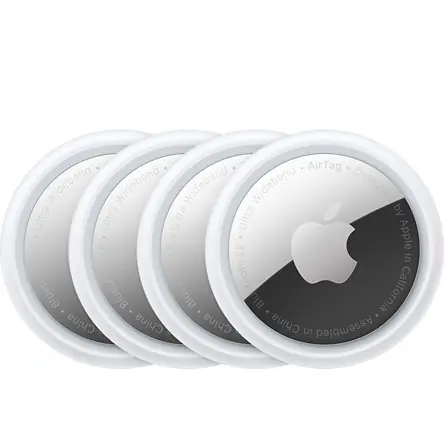 Apple Airtag 4 Stück / Bluetooth-Lokalisierungschip / Bluetooth / UWB / IP67