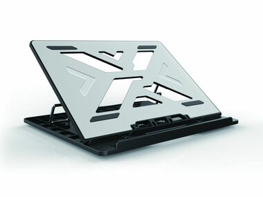 Conceptronic THANA03G ergonomisches Laptoppad silber / für 15,6" Laptop / 7 Positionen 