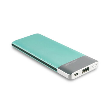 RealPower PB-5500 FASHION blau / Powerbank 5500 mAh / USB / 5V / 2A