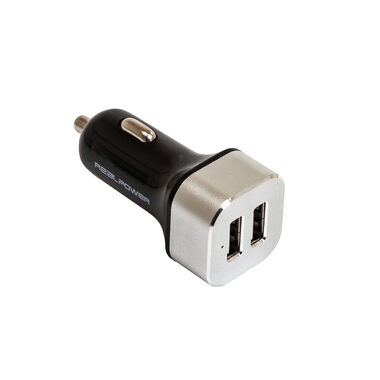 RealPower 176635 USB-Autoladegerät / 2x USB/ 2400 mA