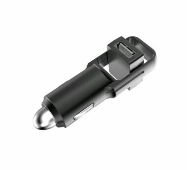 RealPower 219735 USB-Autoladegerät schwarz / 2x USB/ 2400 mA