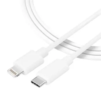 Tactical Smooth Thread- Cable USB-C - Lightning 0,3 m weiß