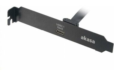 Akasa AK-CBUB37-50BK Halterung für PCI USB 3.1 Gen2 Typ C 50 cm