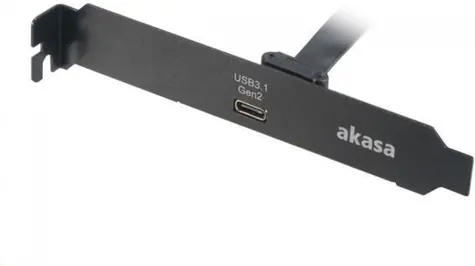 Akasa AK-CBUB37-50BK Halterung für PCI USB 3.1 Gen2 Typ C 50 cm