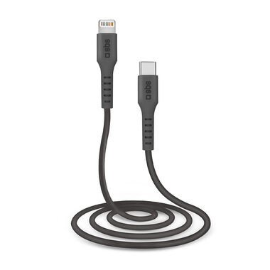 SBS-Kabel USB - Lightning 1m schwarz / MFI